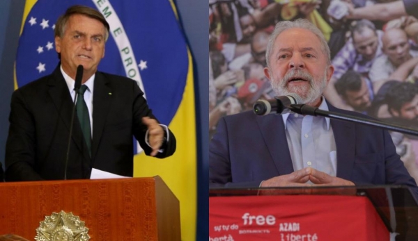 Bolsonaro (PL) e Lula (PT): em busca de votos (Divulgação)