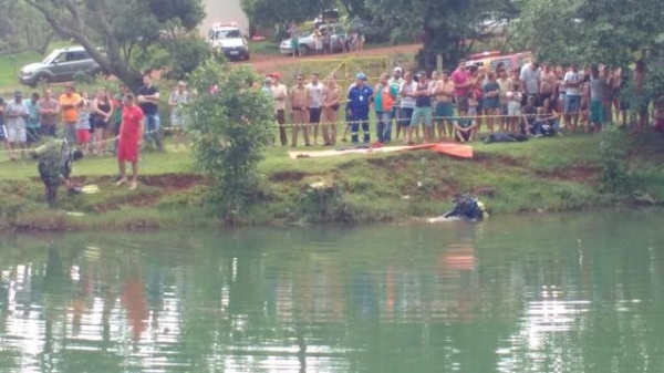 Bombeiros encontraram o corpo horas depois do incidente (Foto: Fernando Aparecido da Silva/Arquivo pessoal)