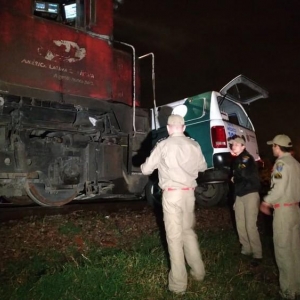 A equipe do Siate estava indo atender a um acidente de trânsito na região (Foto: Tony Mattoso/RPC)