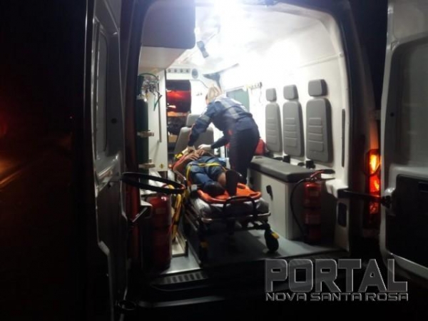 O Samu prestou os primeiros atendimentos. (Foto: Colaborador)