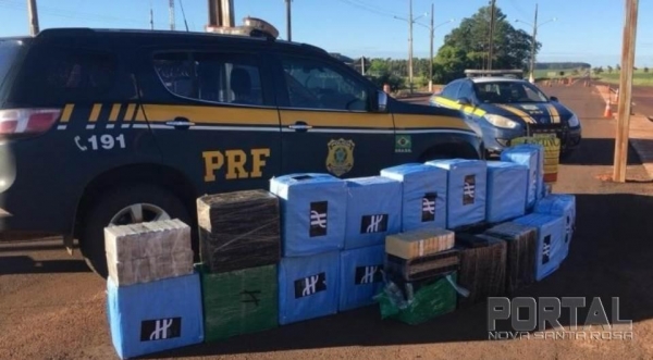 Uma pessoa foi presa. (Foto: PRF)