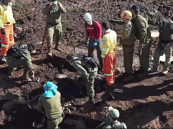Buscas em Brumadinho (Foto: Divulgação/Embaixada de Israel)