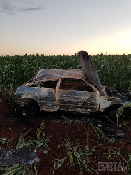 Uma pessoa ficou ferida no acidente (Foto: Divulgação )