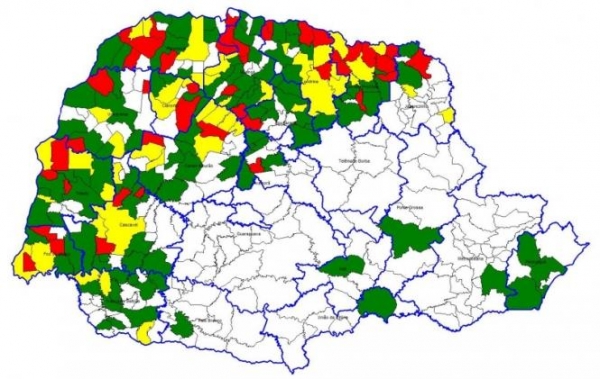 Foto: Cidades com Epidemia, segundo o Boletim