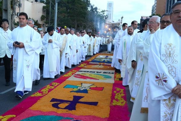 Procissão de Corpus Christi é um dos principais eventos católicos (Foto: Franklin de Freitas)