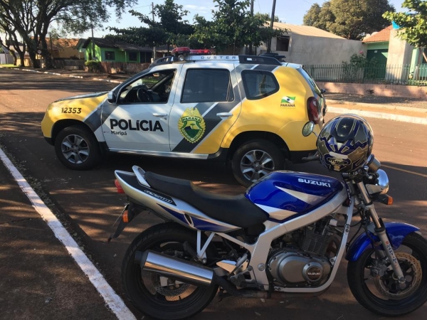 Moto recuperada. (Foto: PM)