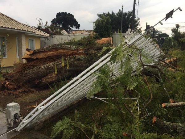 Fortes chuvas causam estragos em todo o Paraná — Foto: Élcio Branco/RPC