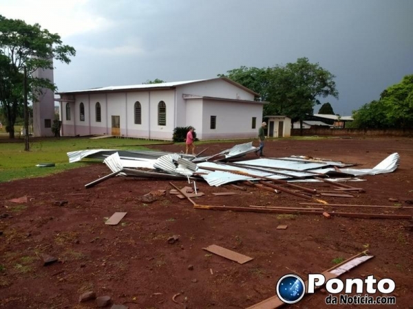 No Arroio Guaçu, a Igreja Católica foi a mais afetada. (Foto: Ponto da Notícia)