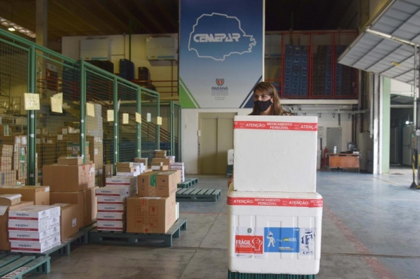 Saúde abastece Regionais com 380 mil unidades de Tamiflu e distribui mais de 315 mil vacinas contra a Covid-19. Foto: Danilo Avanci /SESA