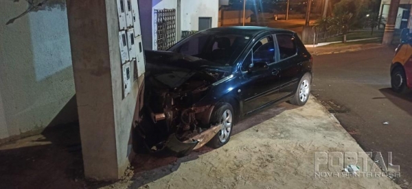 O condutor foi encaminhado em estado grave para o Bom Jesus. (Foto: Portal Nova Santa Rosa)