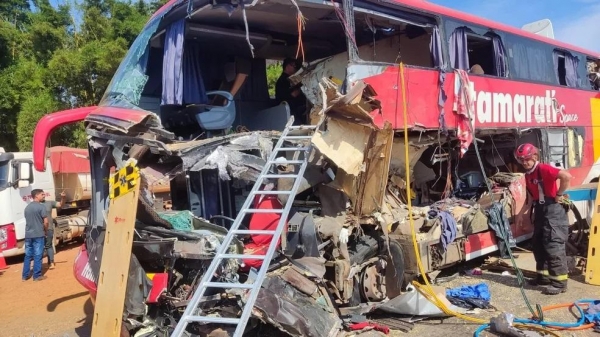 Acidente de ônibus deixa 11 mortes em MT — Foto: Divulgação