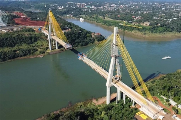 Ponte da Integração chega a 86%; faltam 76,80 metros através do WeTransfer Foto: DER