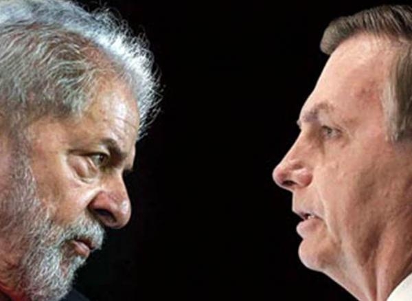 Reprodução – Lula e Bolsonaro