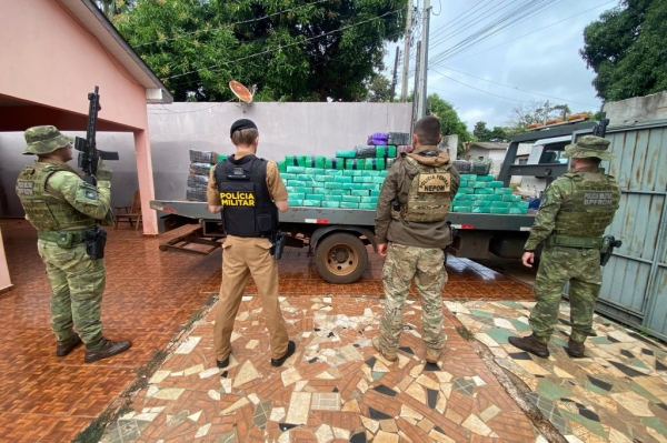 Paraná foi o estado que mais apreendeu maconha nos três primeiros meses de 2024 Foto: SESP-PR