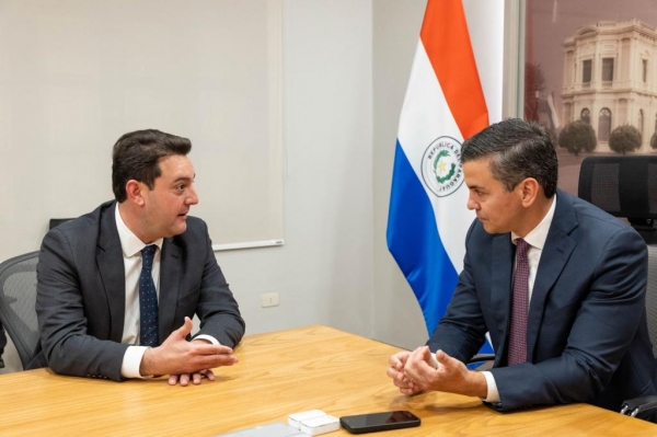 Ratinho Junior se reúne com presidente do Paraguai para falar sobre Ponte da Integração e comércio Foto: Governo do Paraguai