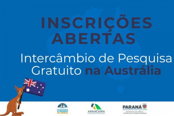 Ganhando o Mundo da Ciência oferece 41 vagas acadêmicas de intercâmbio para Austrália Foto: Fundação Araucária