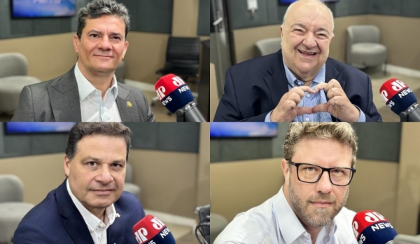 Nova sondagem mostra número de indecisos, preferência por Moro e crescimento de Sandro (Crédito de imagem: Redes Sociais Jovem Pan News Paraná)