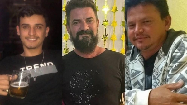 Da esquerda para a direita: Rafael Locatelli, Jardel Locatelli e Radames Paris — Foto: Arquivo pessoal